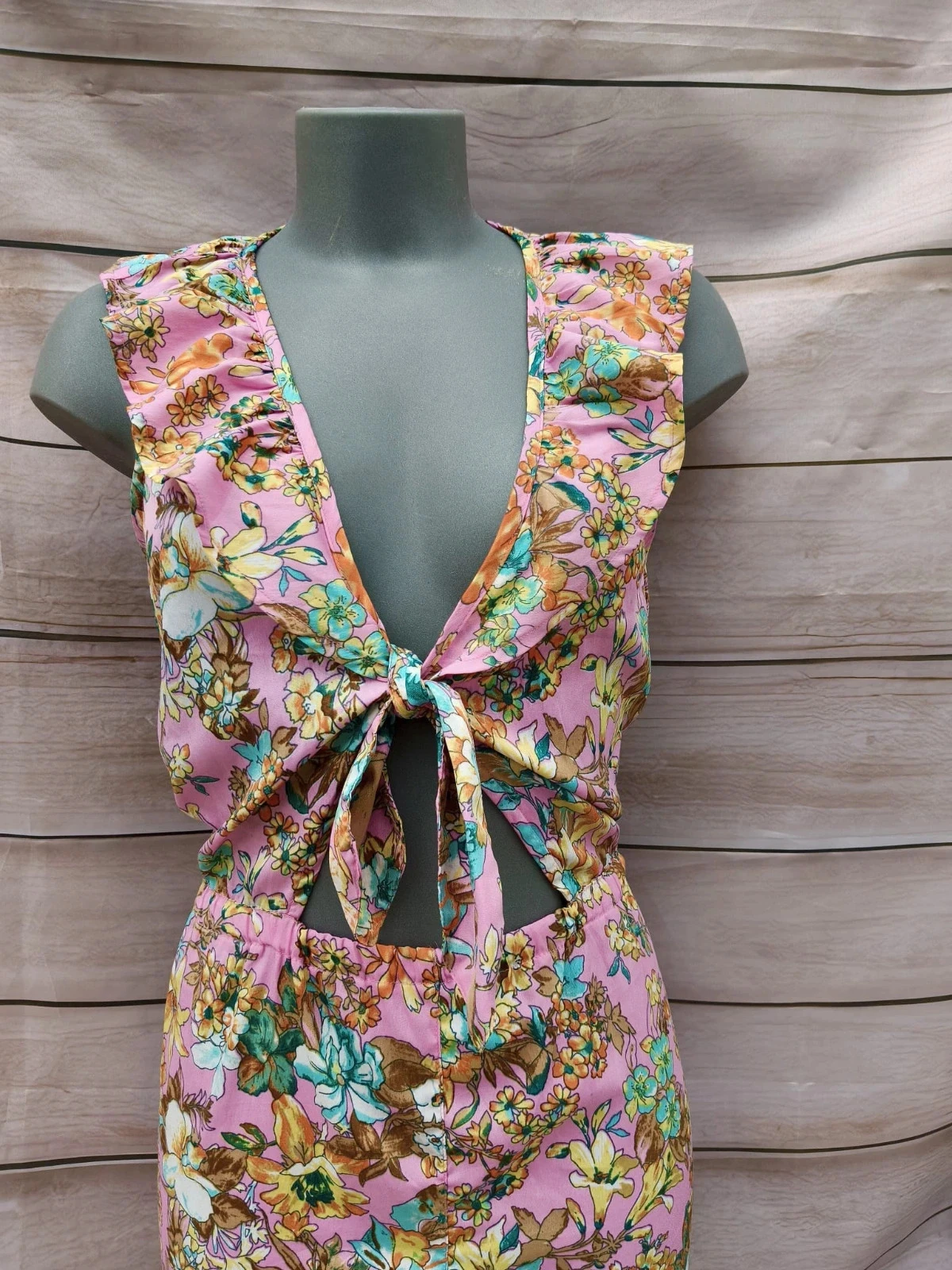 Vestido curto floral River Island Tamanho L 💜 – photo 3